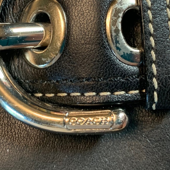 Vintage Coach All Leather Bifold Wallet in Black with Silver Tone Hardware! - Picture 2 of 12